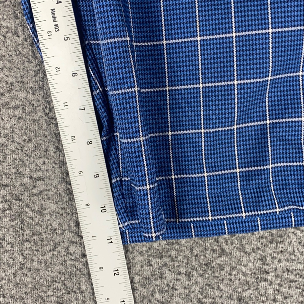 FootJoy Mens Golf Shorts Plaid Performance Stretch 36 Blue Athletic Summer Wear - Picture 9 of 12
